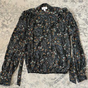 Evereve Charlie Tie Neck Blouse